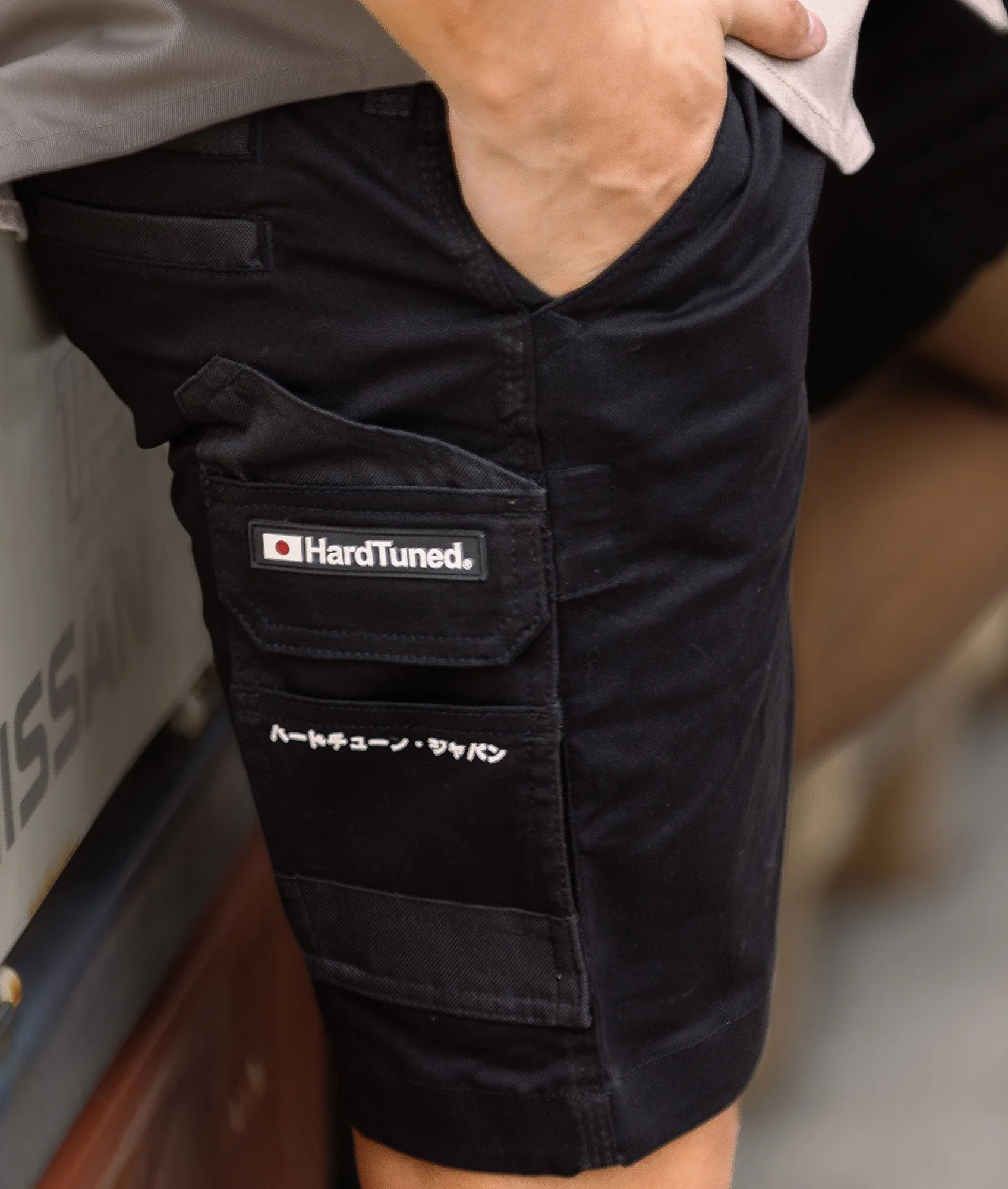 HardTuned Pitstop Cargo Shorts - Black - Image 7