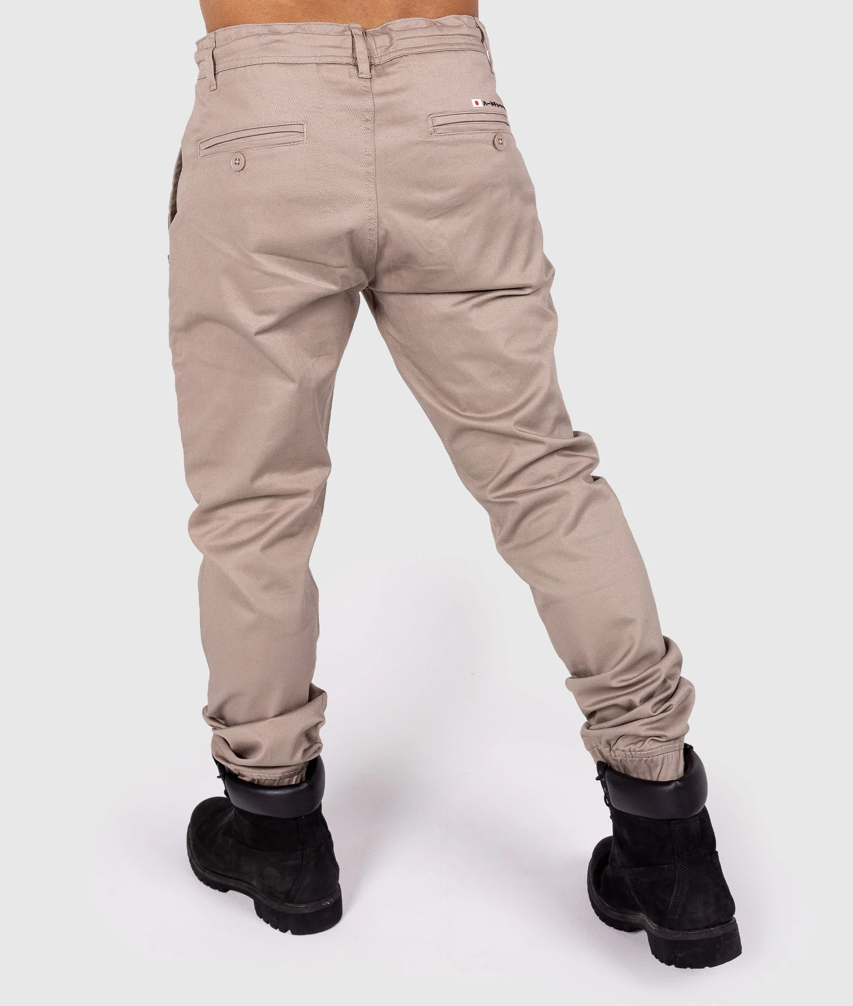 HardTuned Grid Cuffed Chinos - Tan - Image 3