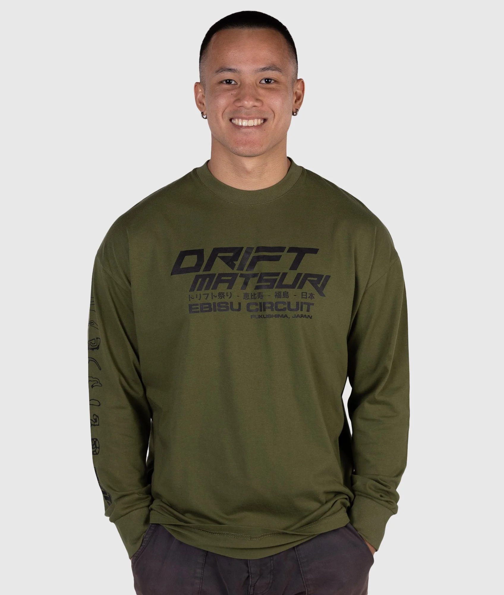Drift Matsuri Track Tee - Khaki - Image 5