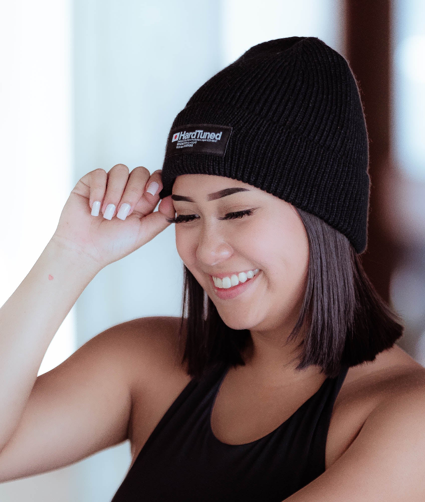 Essential Black Beanie - Image 2
