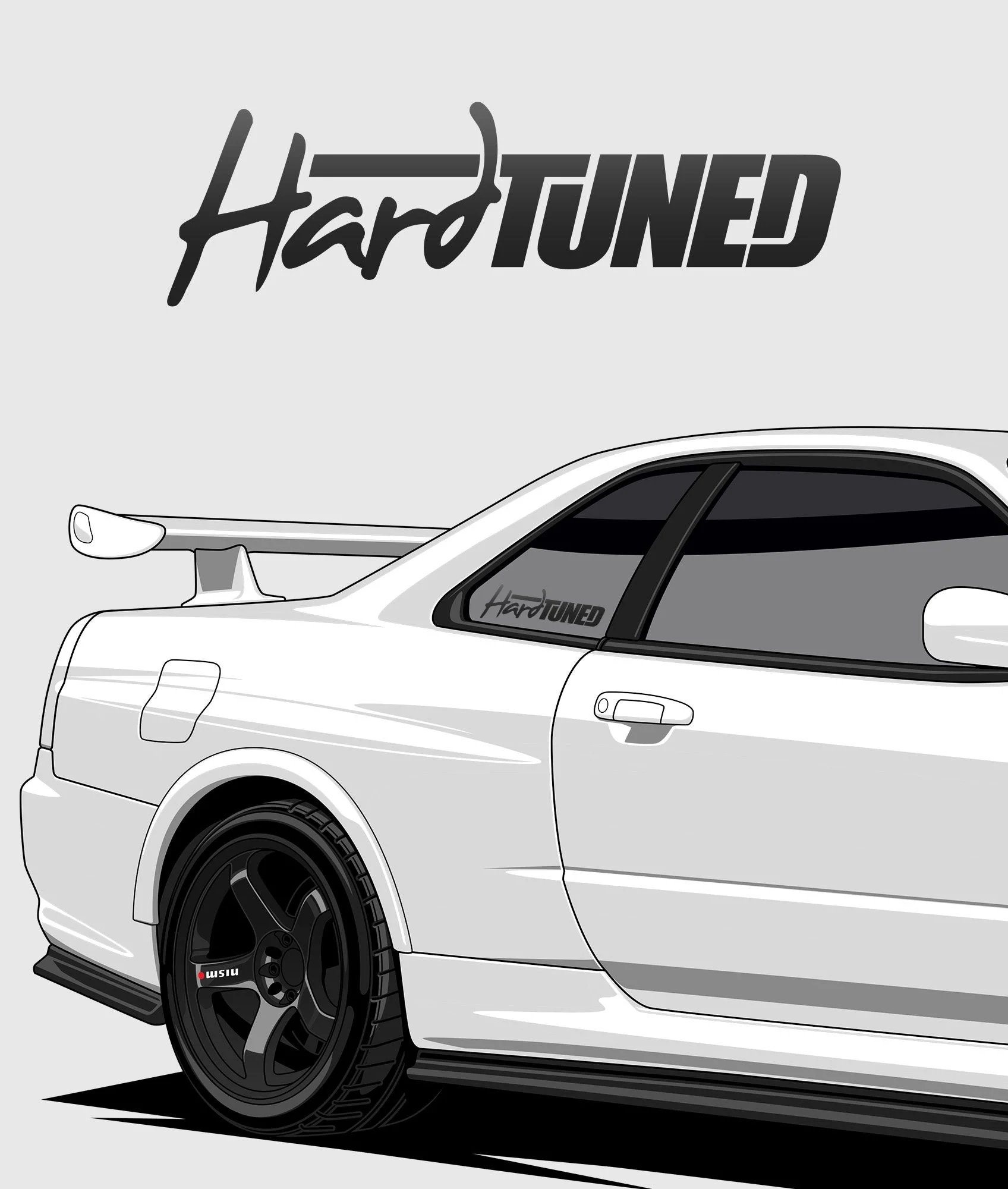 Hardtuned Classic Vinyl Sticker - Image 2
