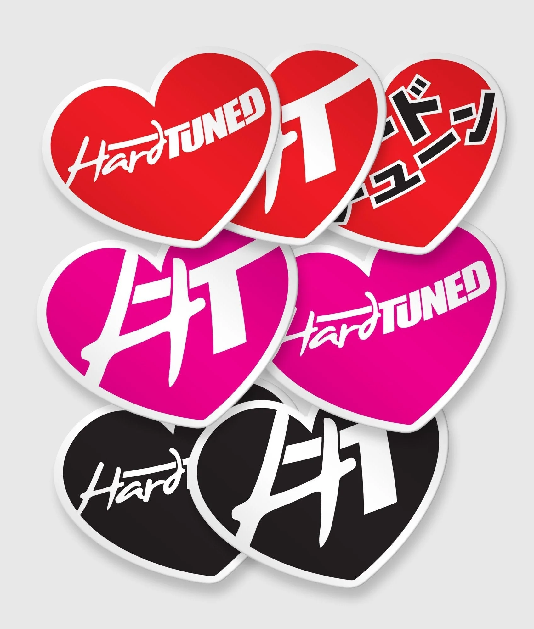 Hardtuned Hearts Vinyl Sticker