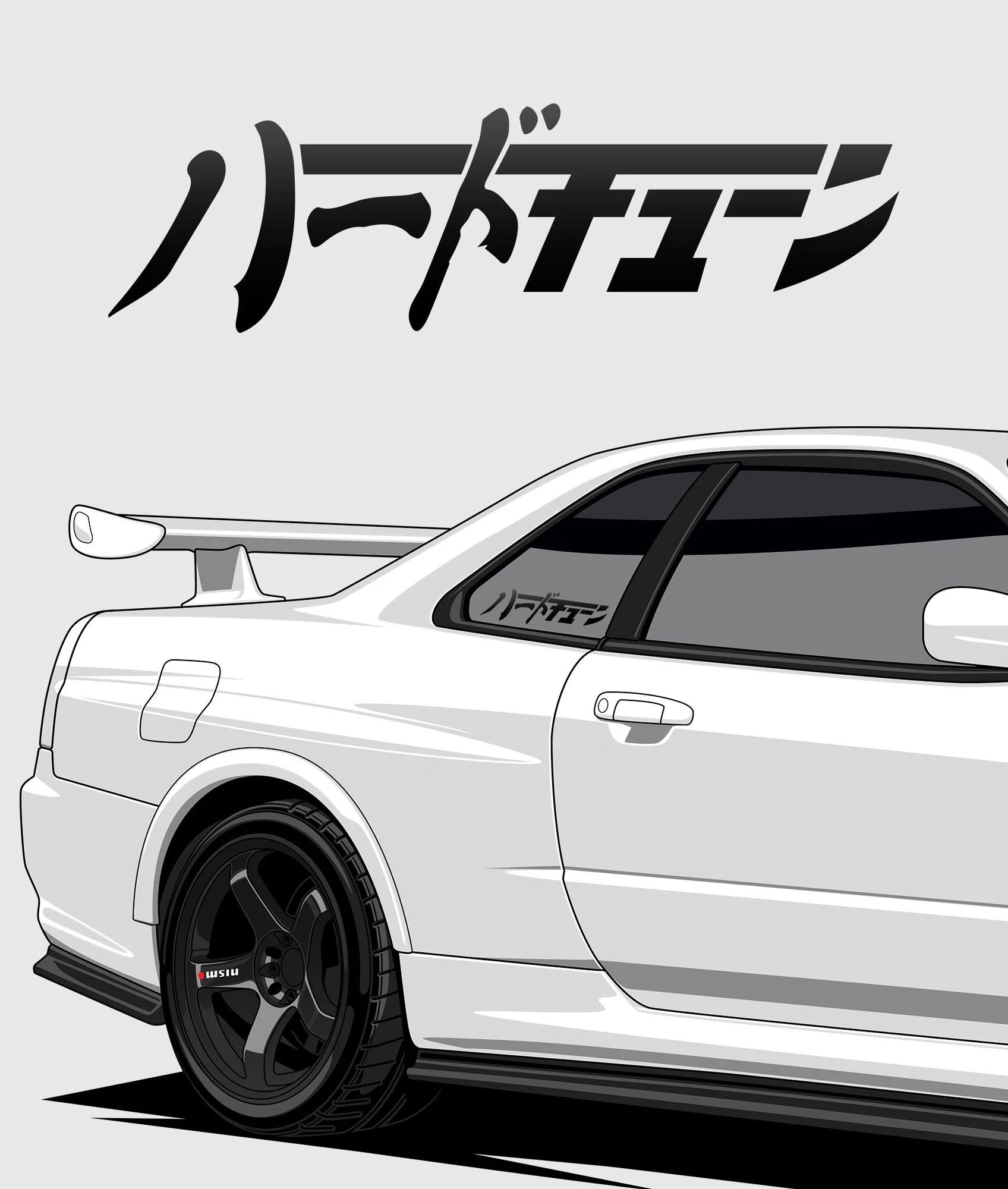 Hardtuned Kanji Vinyl Sticker - Image 2