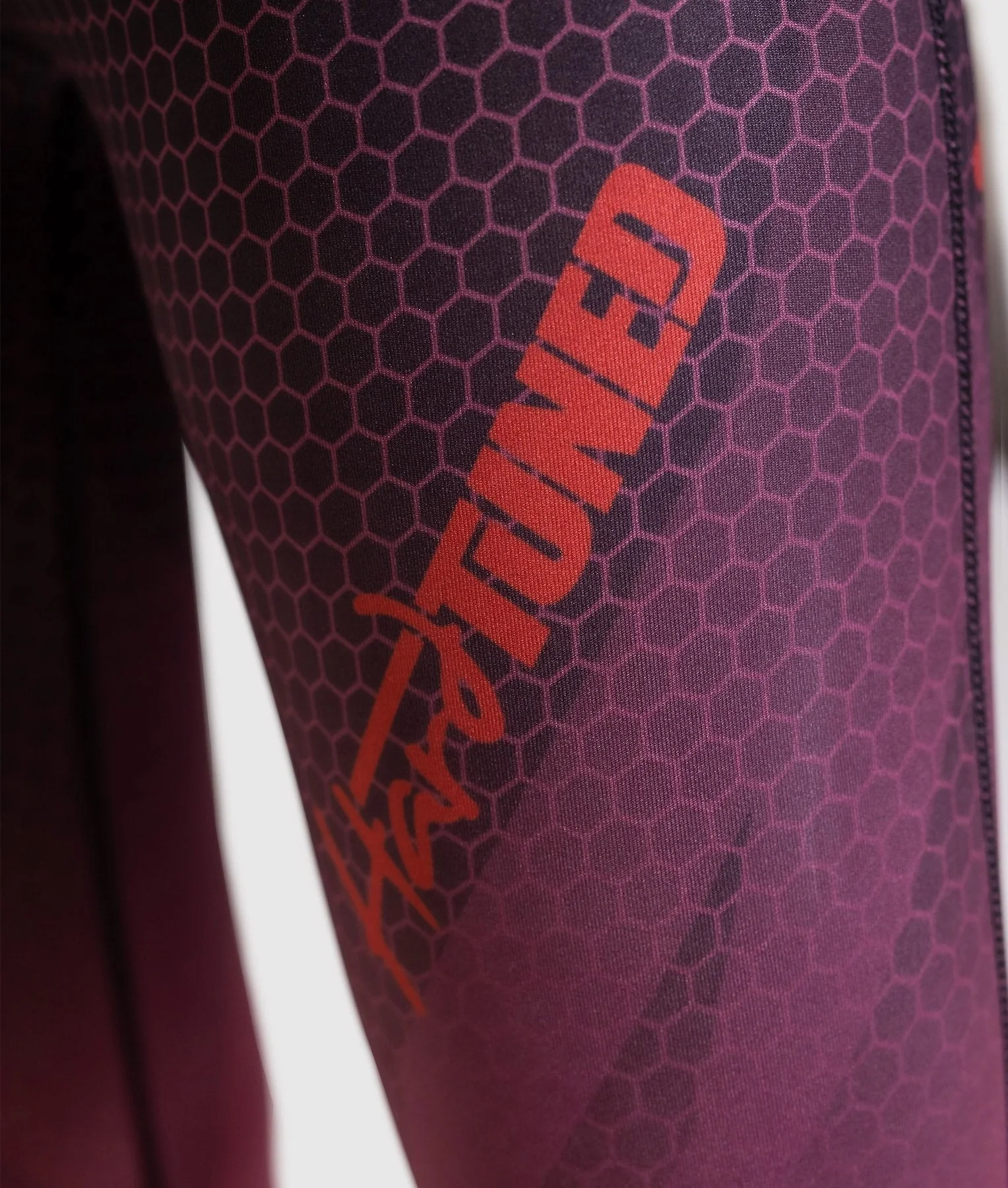 Hex Contour Leggings - Plum - Image 6