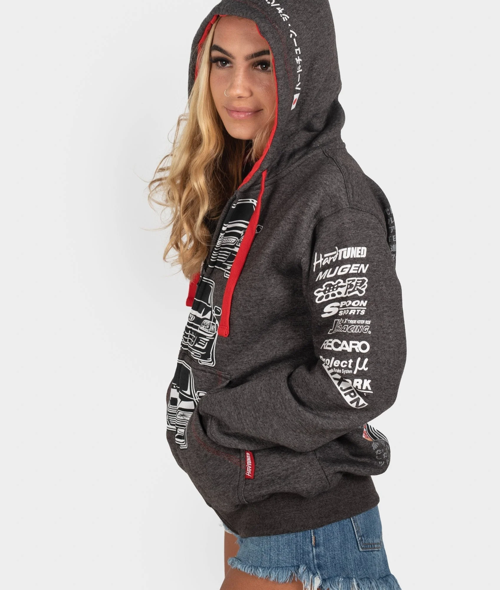 Honda Civic EK, EG, ED Womens Hoodie - Image 5