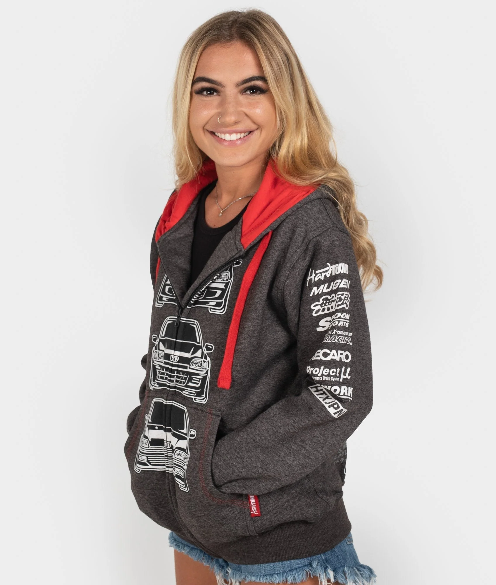 Honda Civic EK, EG, ED Womens Hoodie - Image 7
