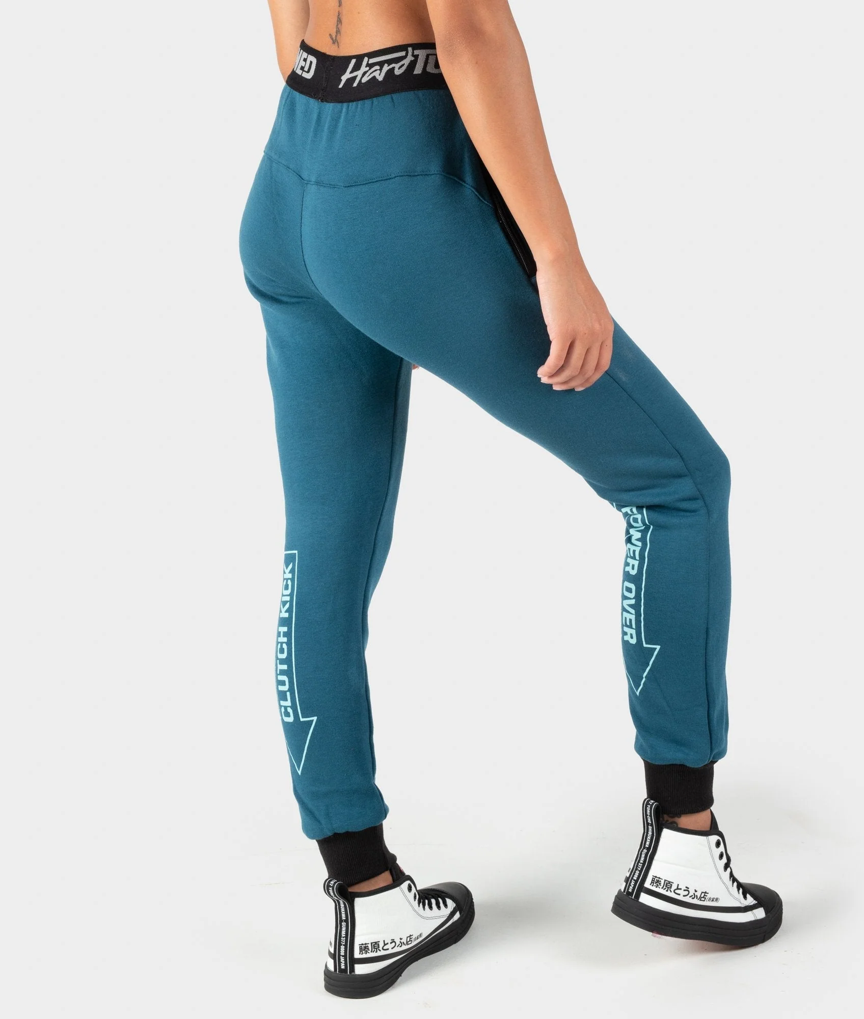 Ladies Power Over Trackies - Teal - Image 10