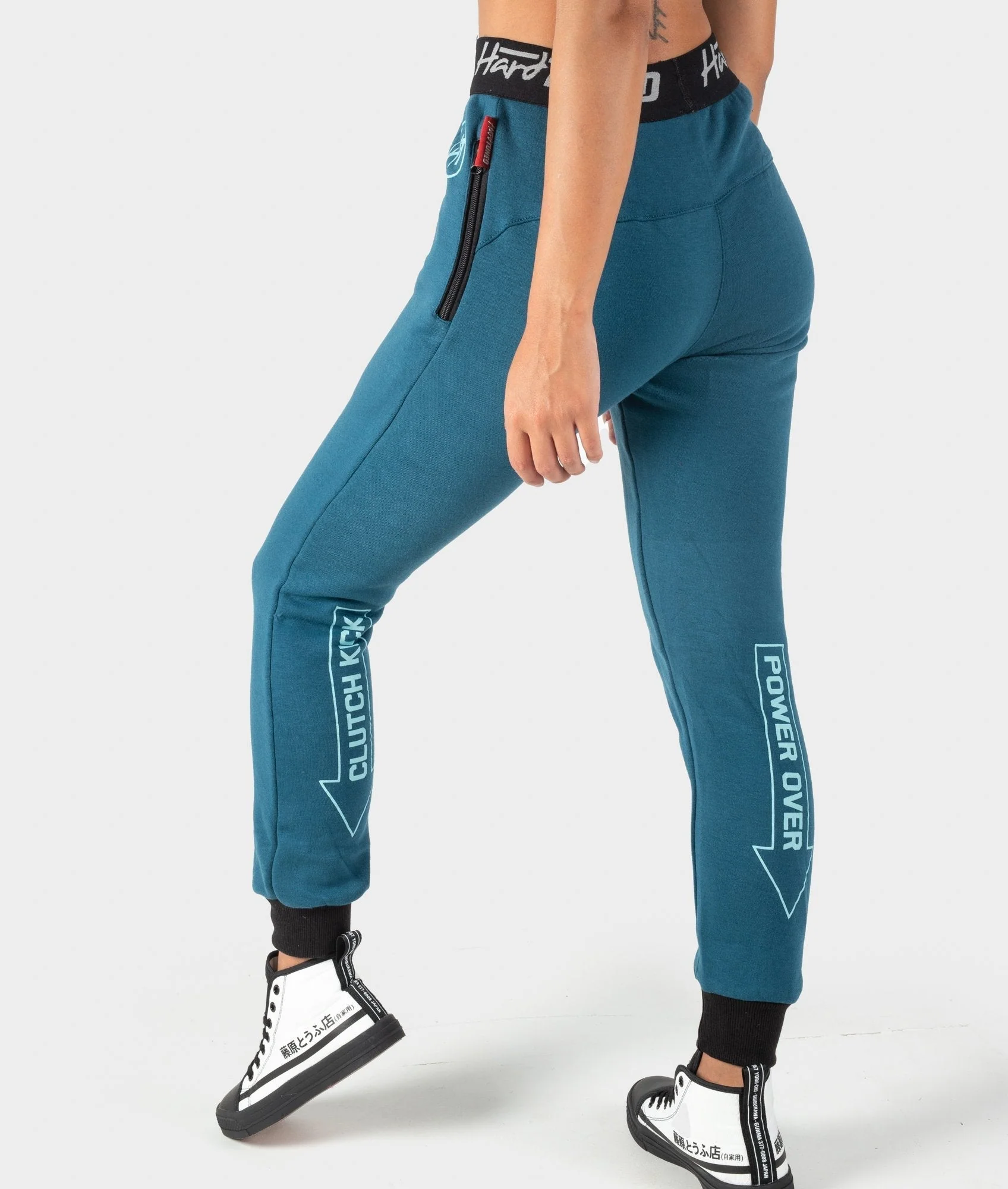 Ladies Power Over Trackies - Teal - Image 11