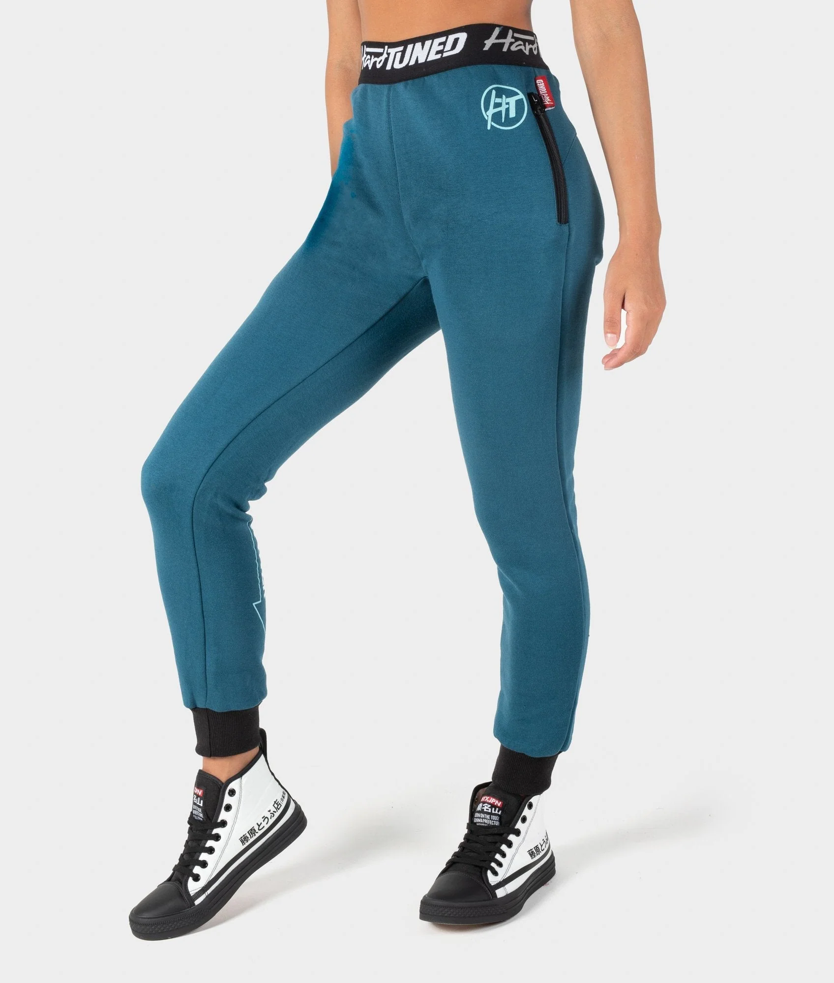 Ladies Power Over Trackies - Teal - Image 4