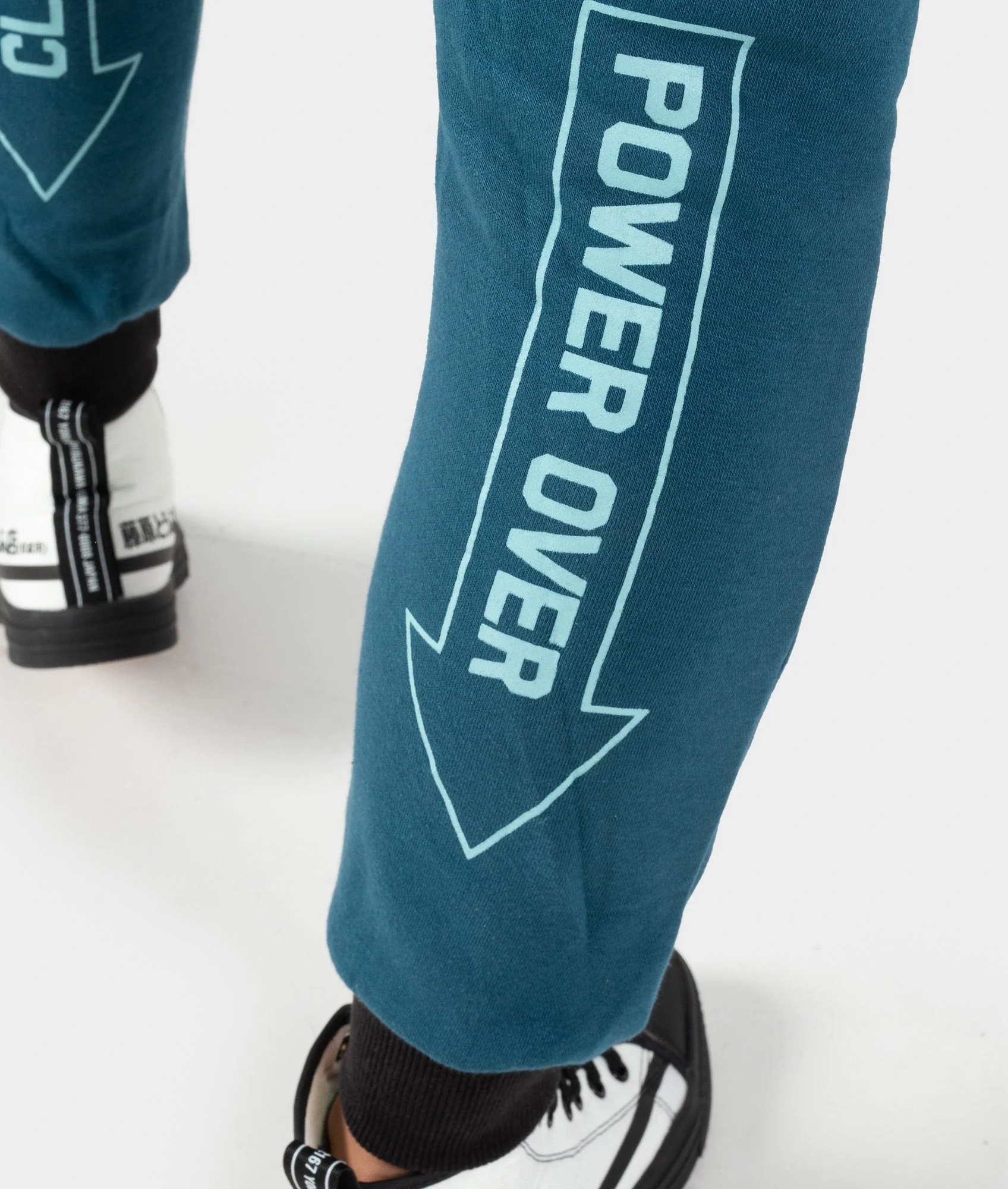Ladies Power Over Trackies - Teal - Image 6