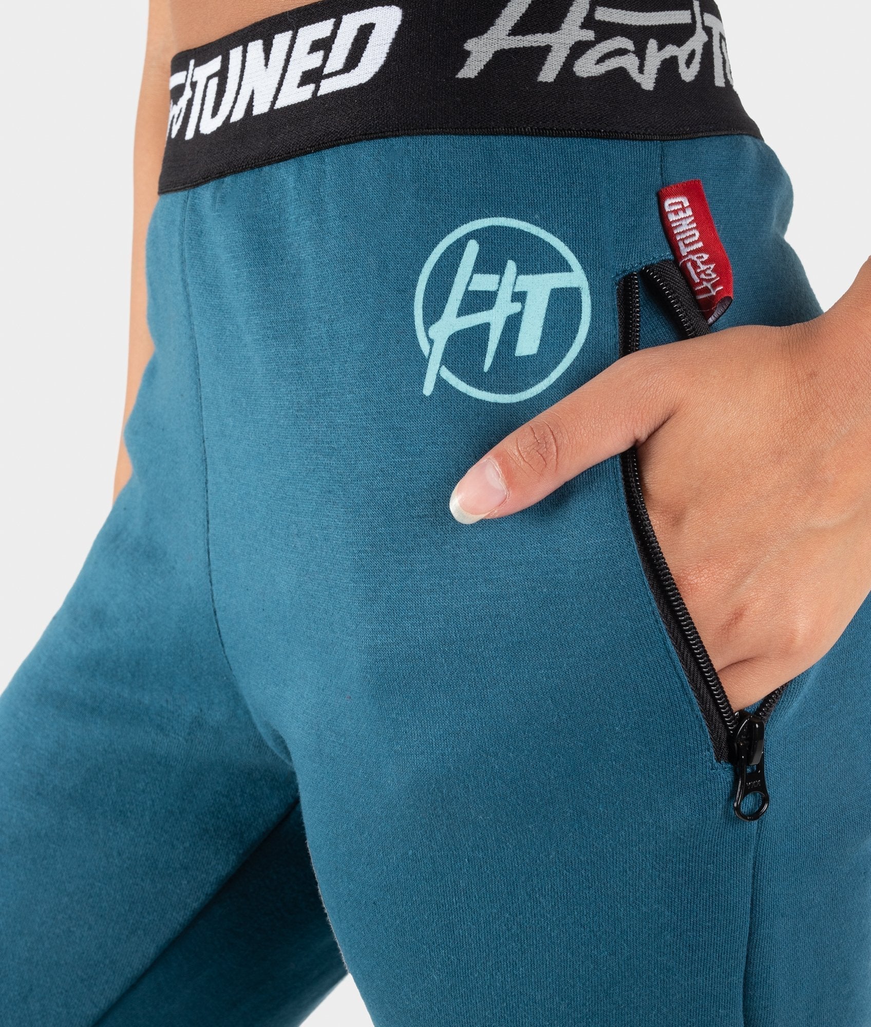 Ladies Power Over Trackies - Teal - Image 8