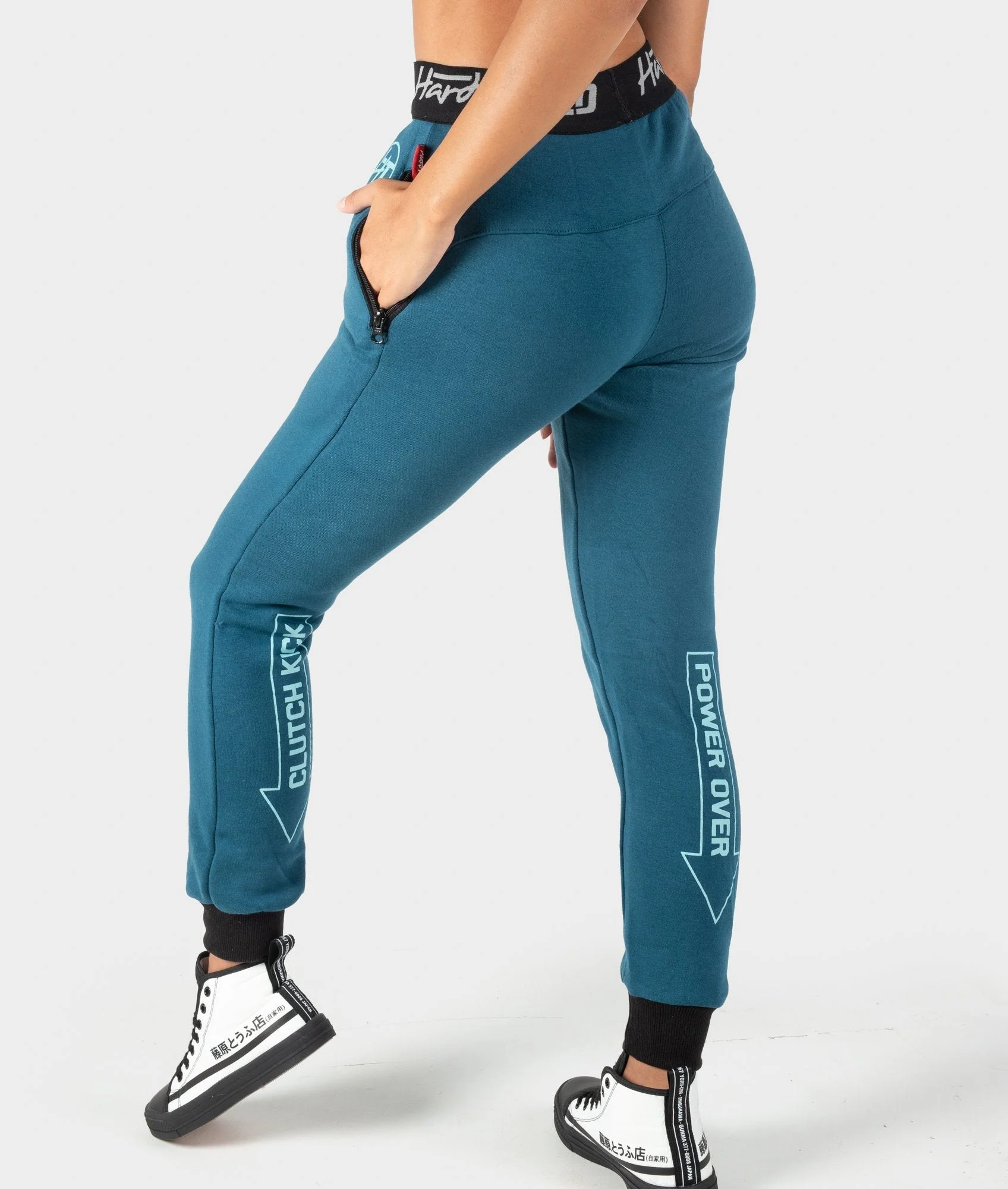 Ladies Power Over Trackies - Teal - Image 9