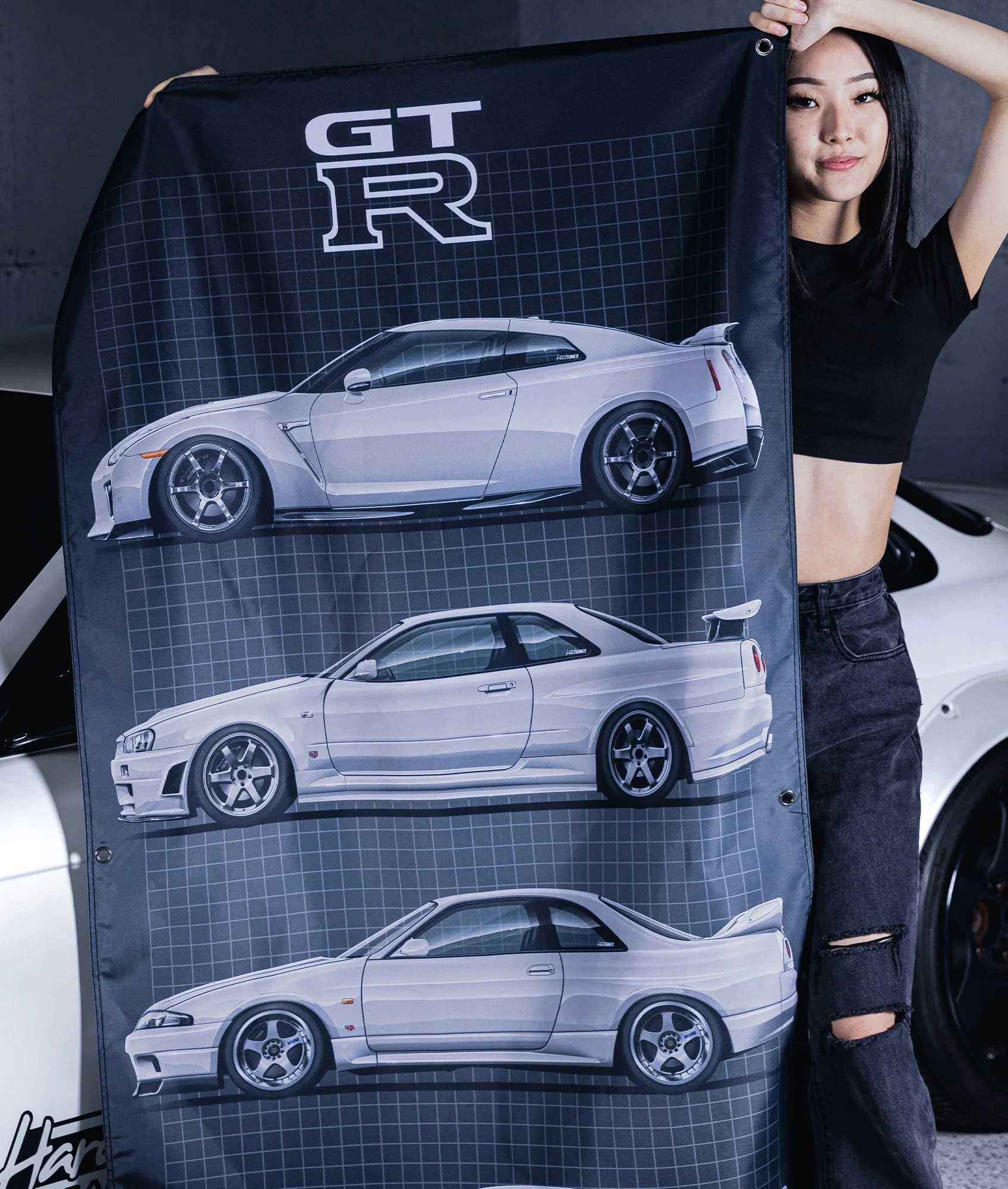 Nissan GTR Generations Garage Flag - Image 2