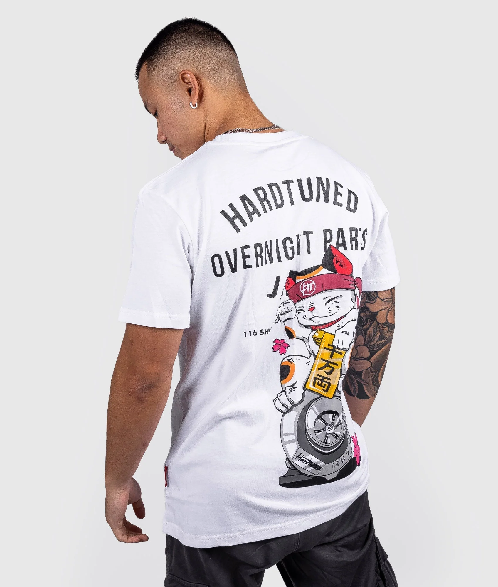 Oversized Overnight Parts Kitty Tee - Image 5