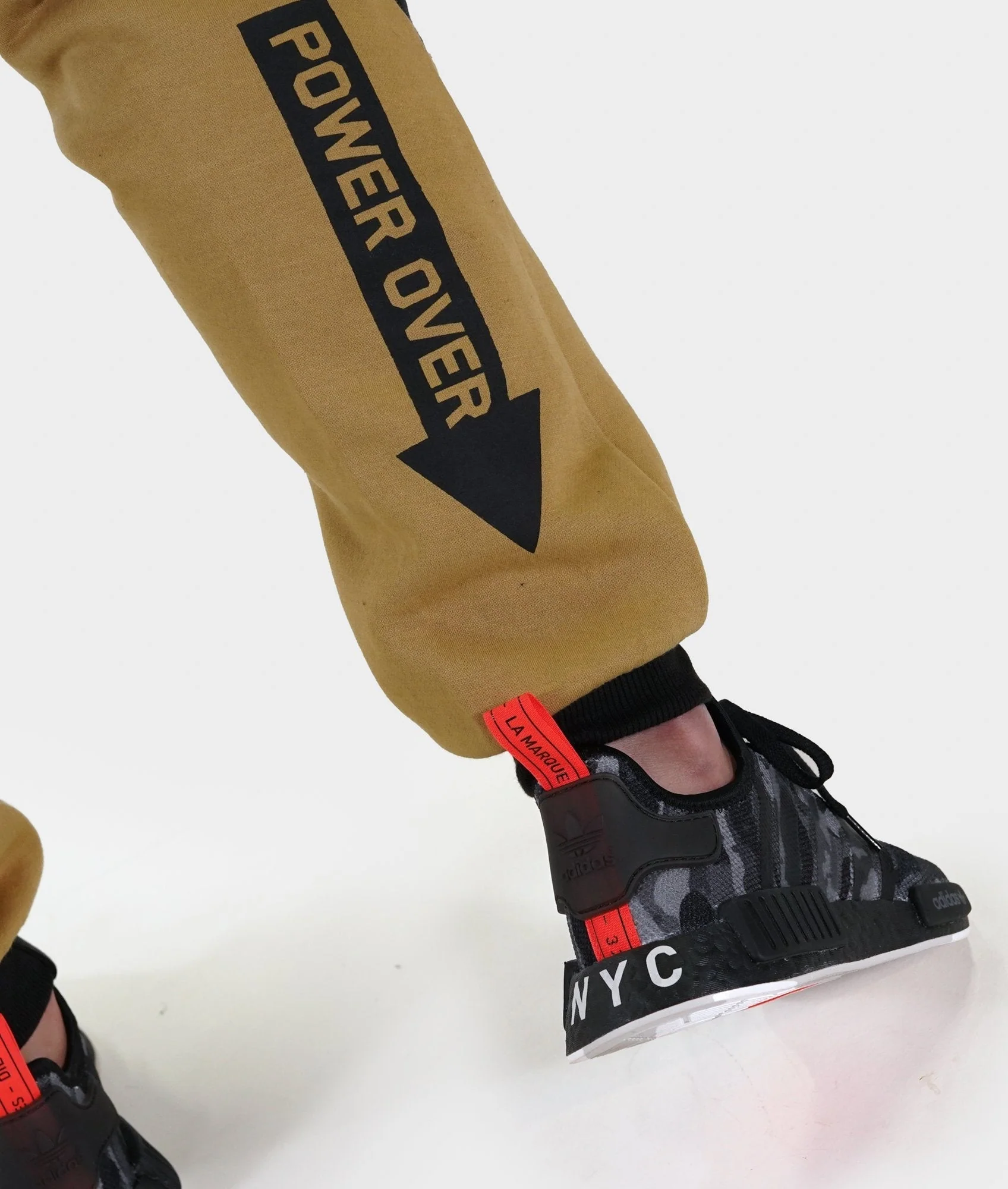 Mens Power Over Track Pants - Tan - Image 6