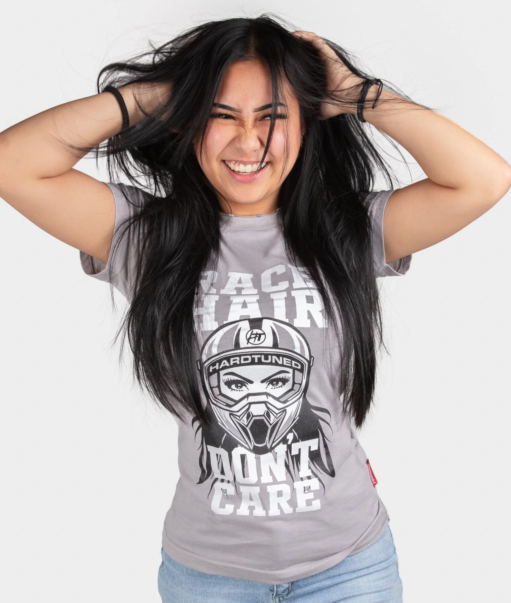 Race Hair Don't Care Womens Tee