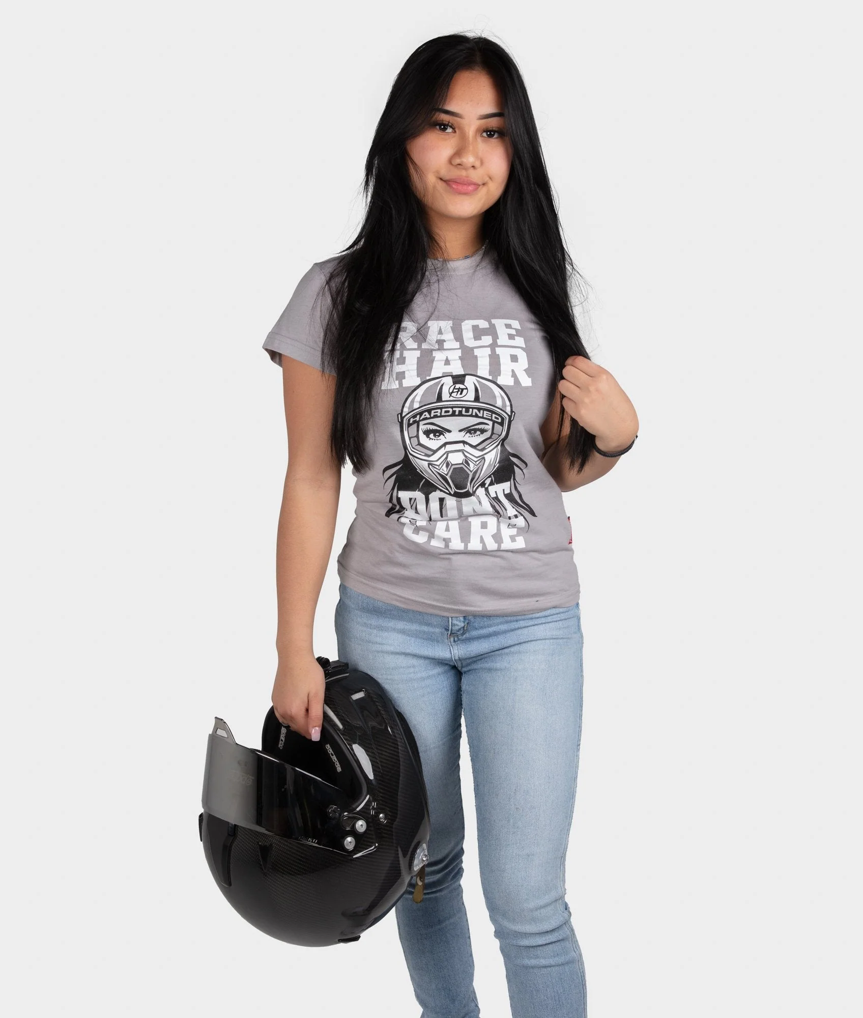 Race Hair Don't Care Womens Tee - Image 3