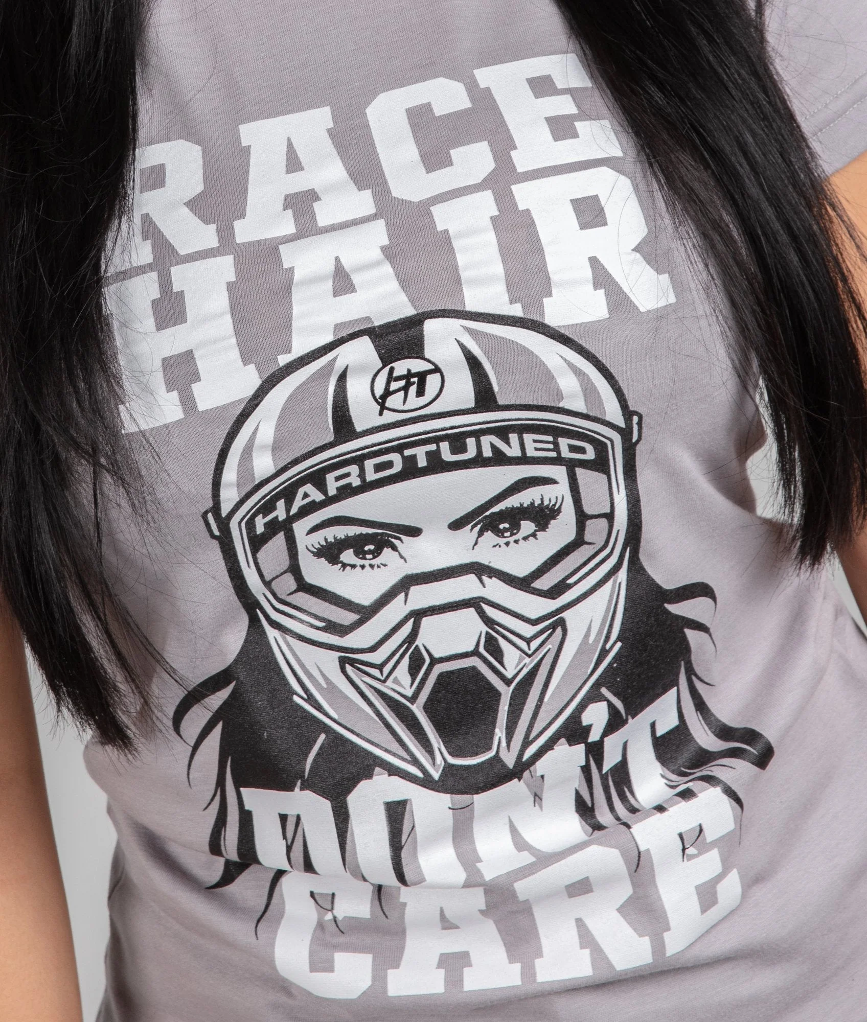 Race Hair Don't Care Womens Tee - Image 4