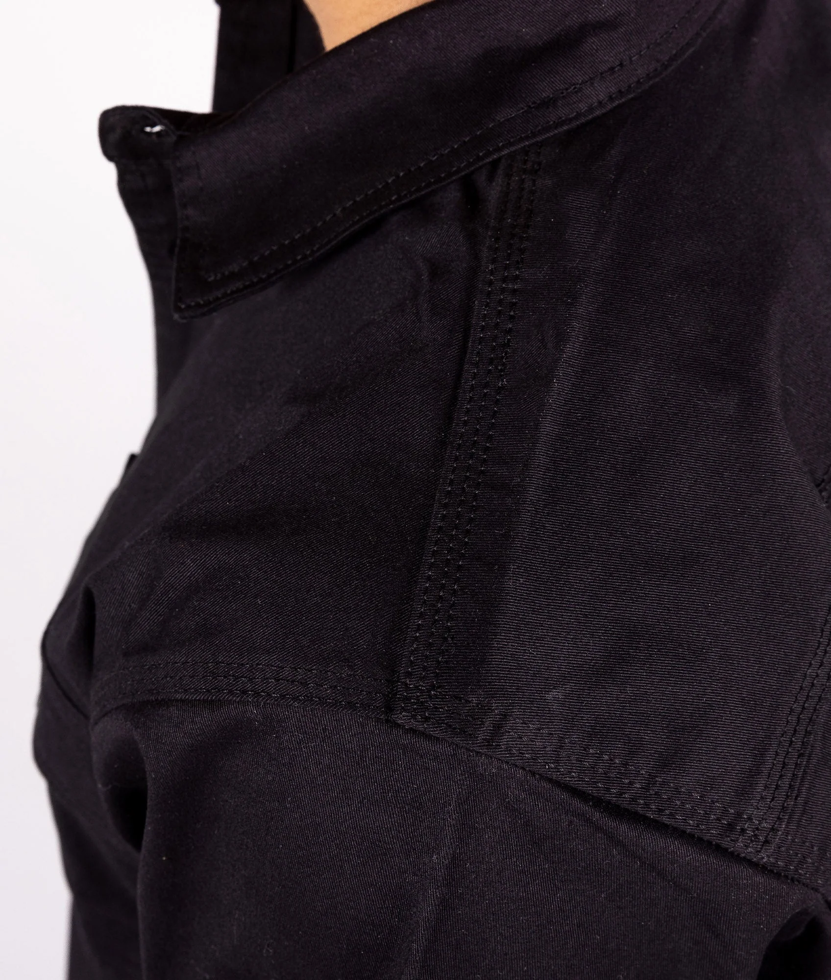 Short Sleeve Work Shirt - Black - Image 8