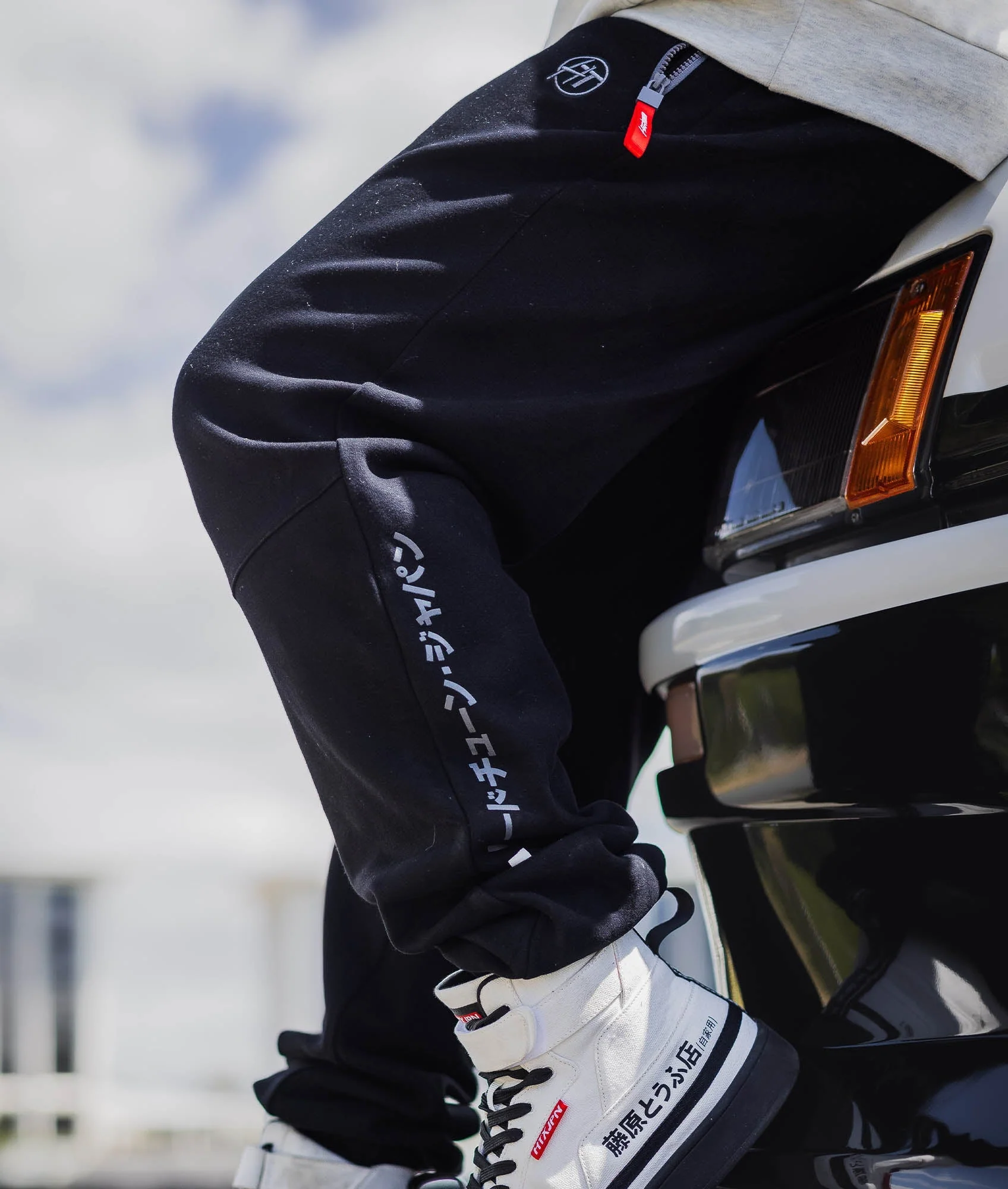Katakana P1 Fleece Track Pants - Black - Image 2