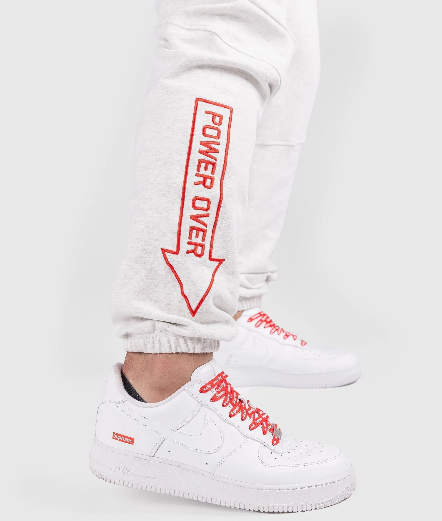 Clutch Kick P1 Fleece Track Pants - White - Image 5