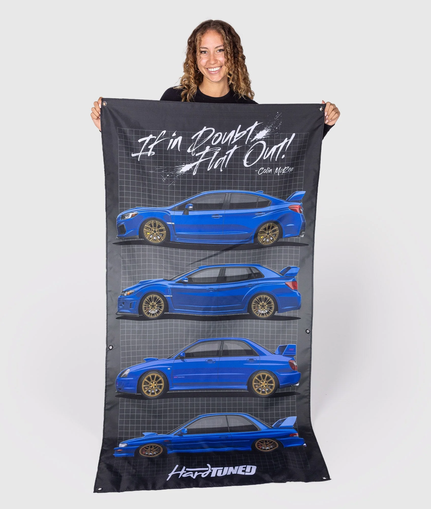 Subaru WRX Generations Garage Flag - Image 2