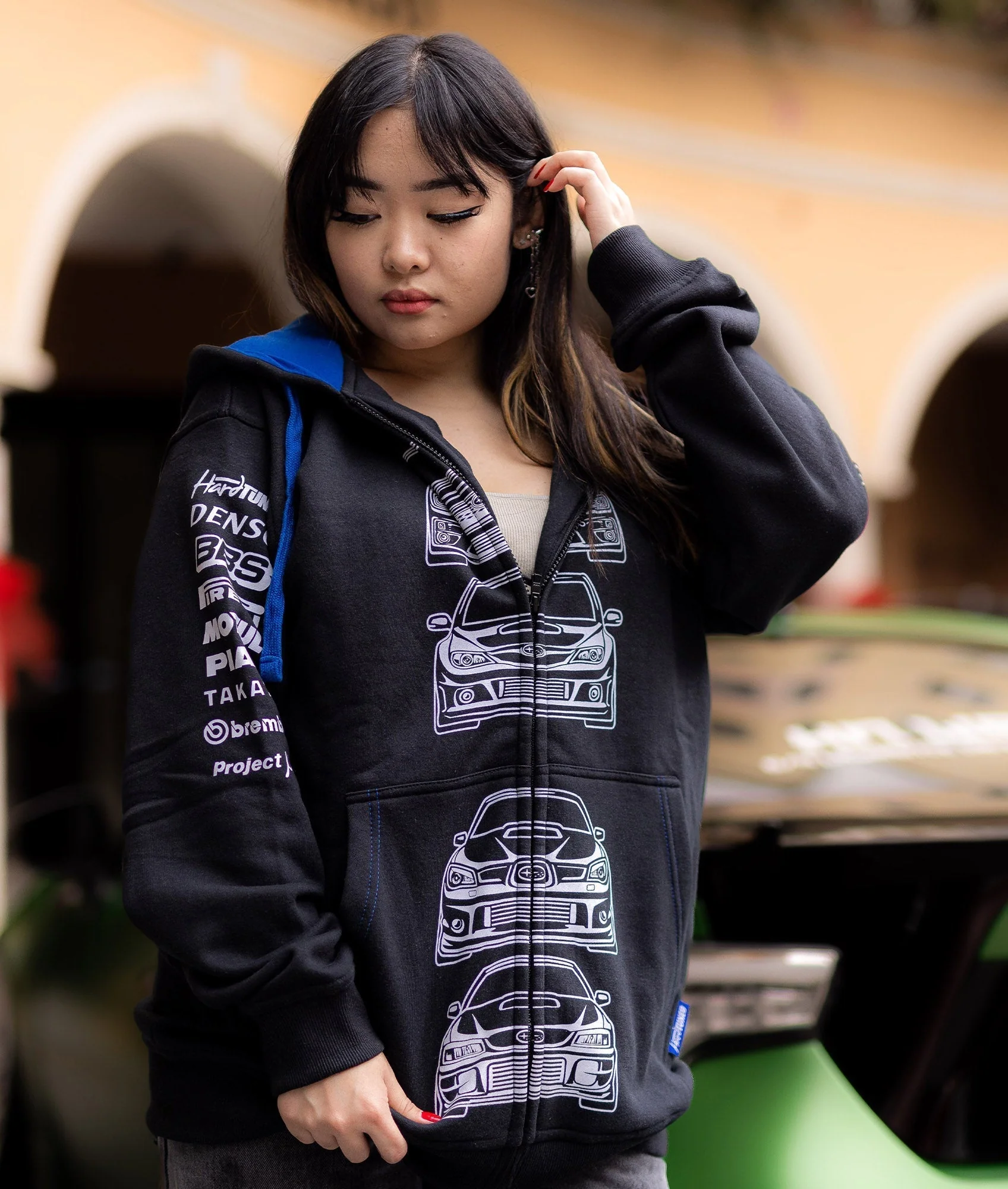 Subaru WRX STI Womens Hoodie - Image 2