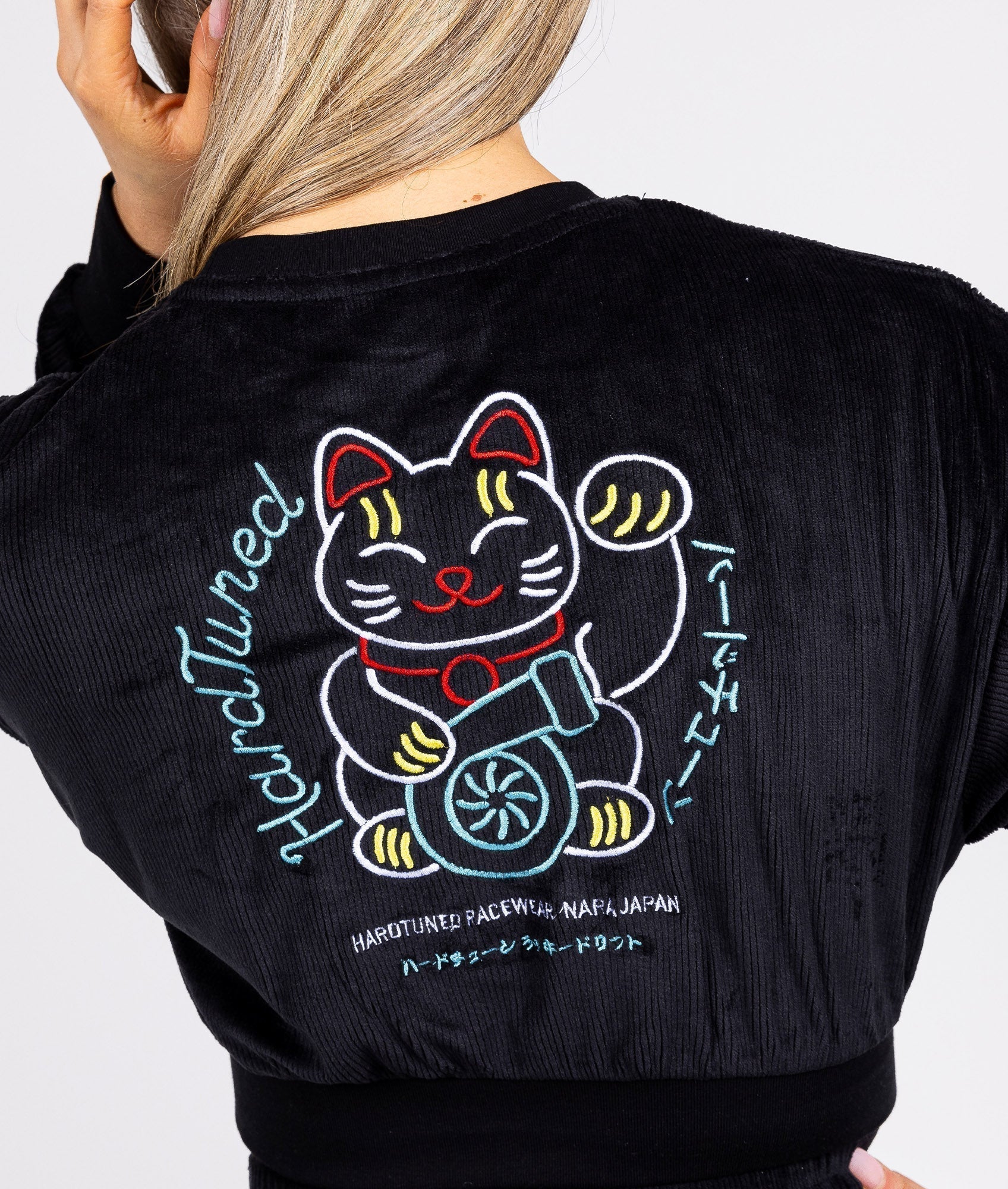 Lucky Kitty Corduroy Crop - Image 3