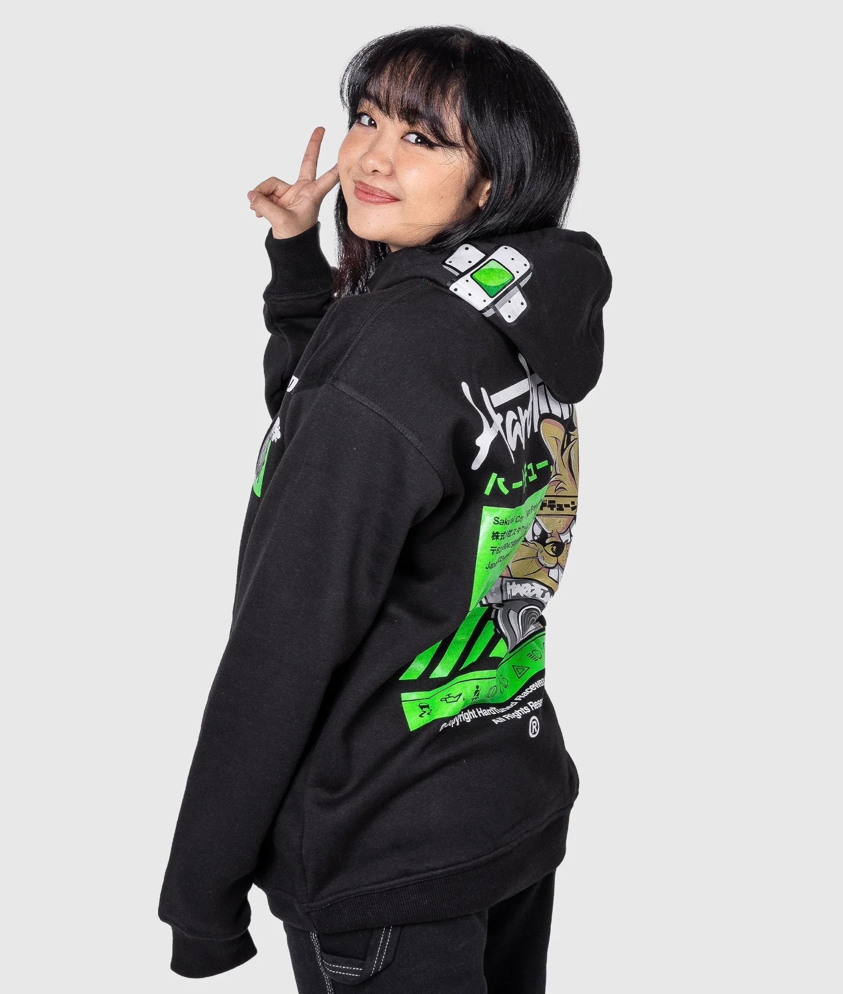 Women's Turbo Bunny Hoodie - Black - Image 7