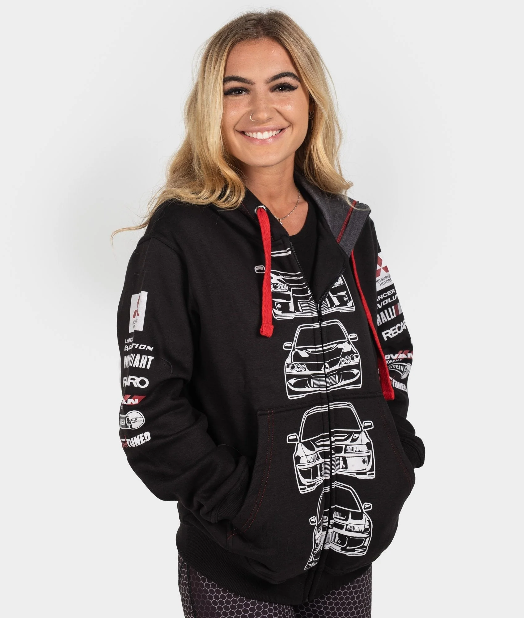 Mitsubishi Evolution Womens Hoodie - Image 8