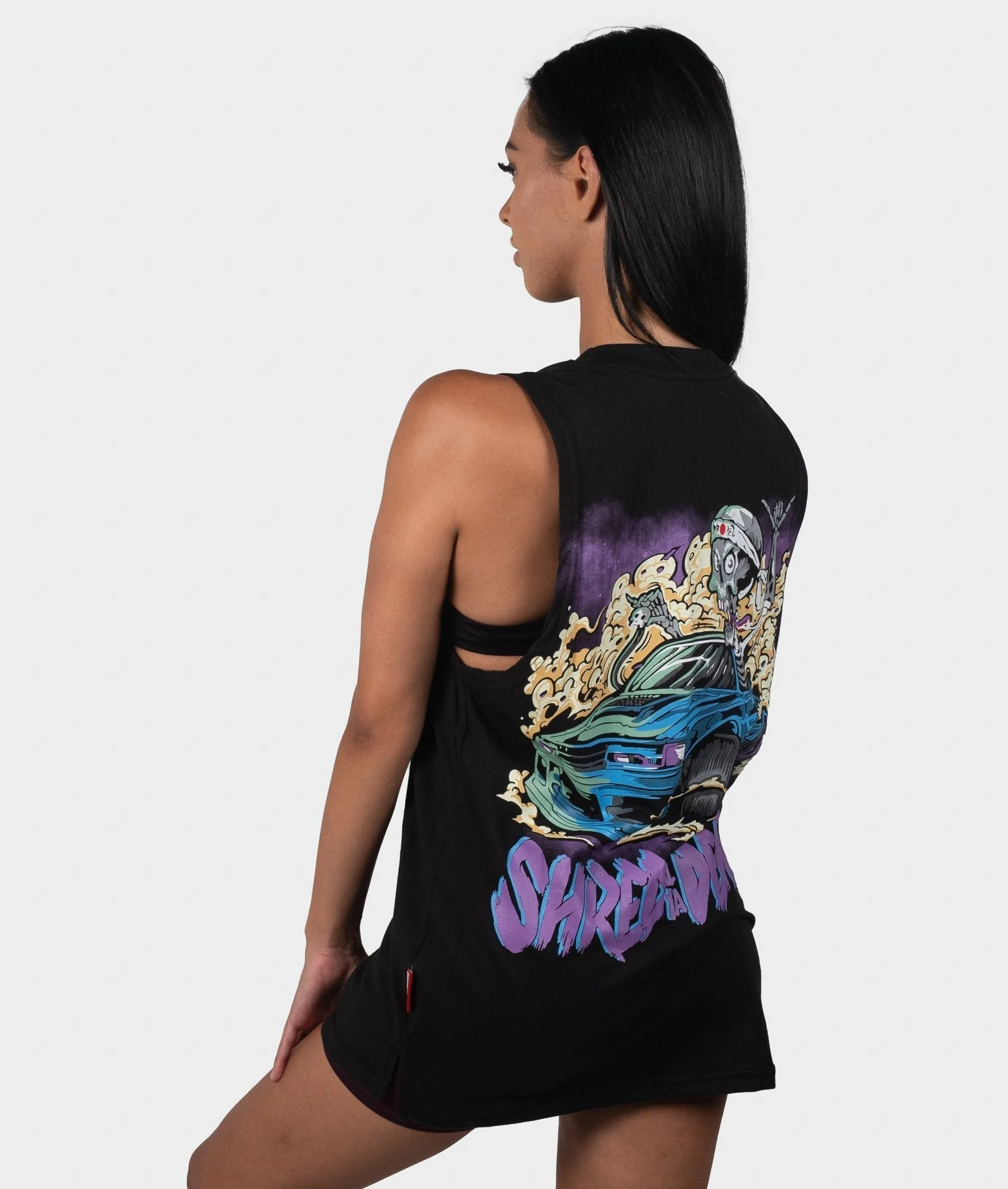 Womens Shred Till Ya Dead Tank Top - Image 7