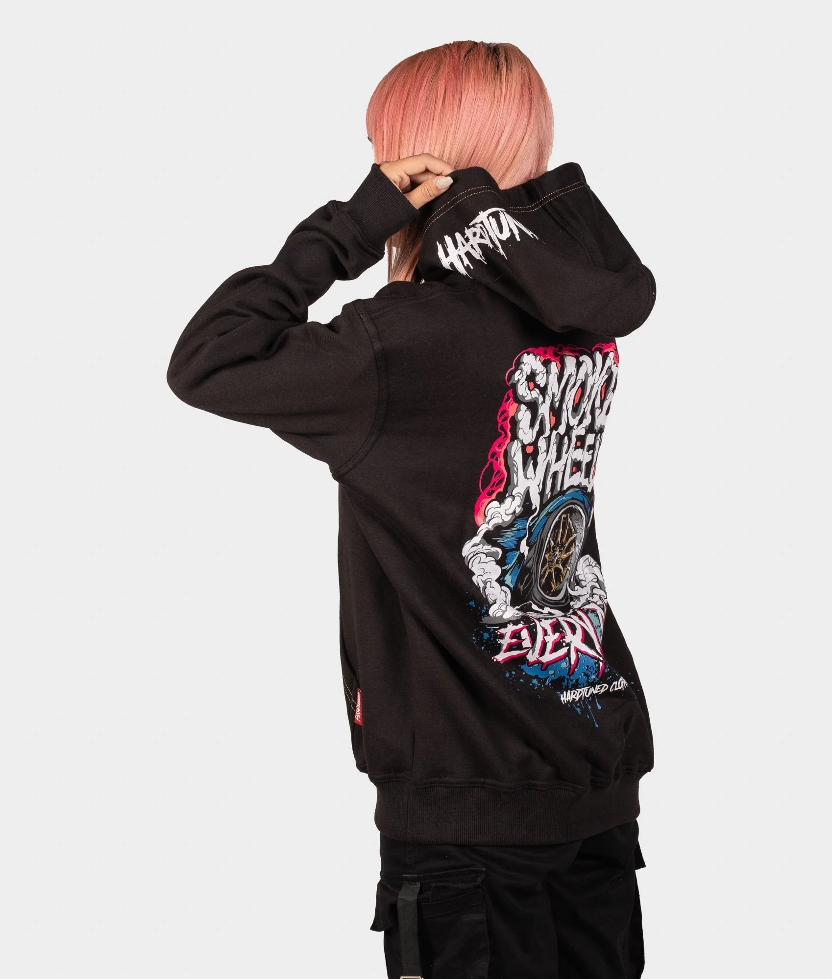 Smoke Wheels Womens Hoodie - Image 5