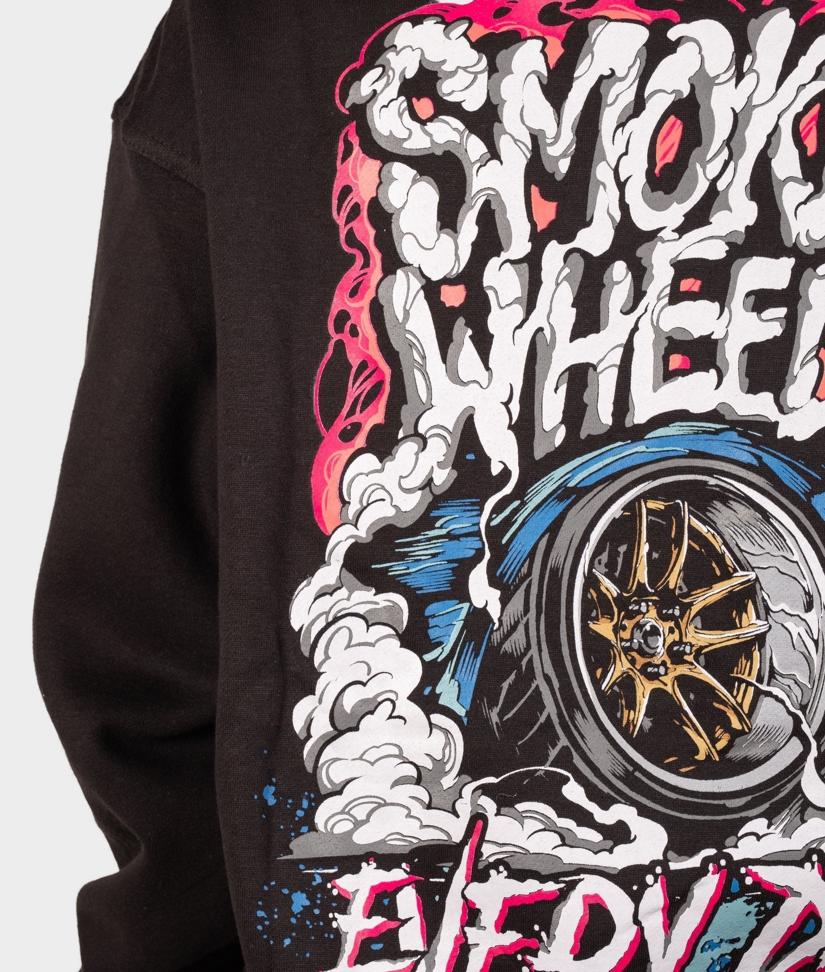 Smoke Wheels Womens Hoodie - Image 7