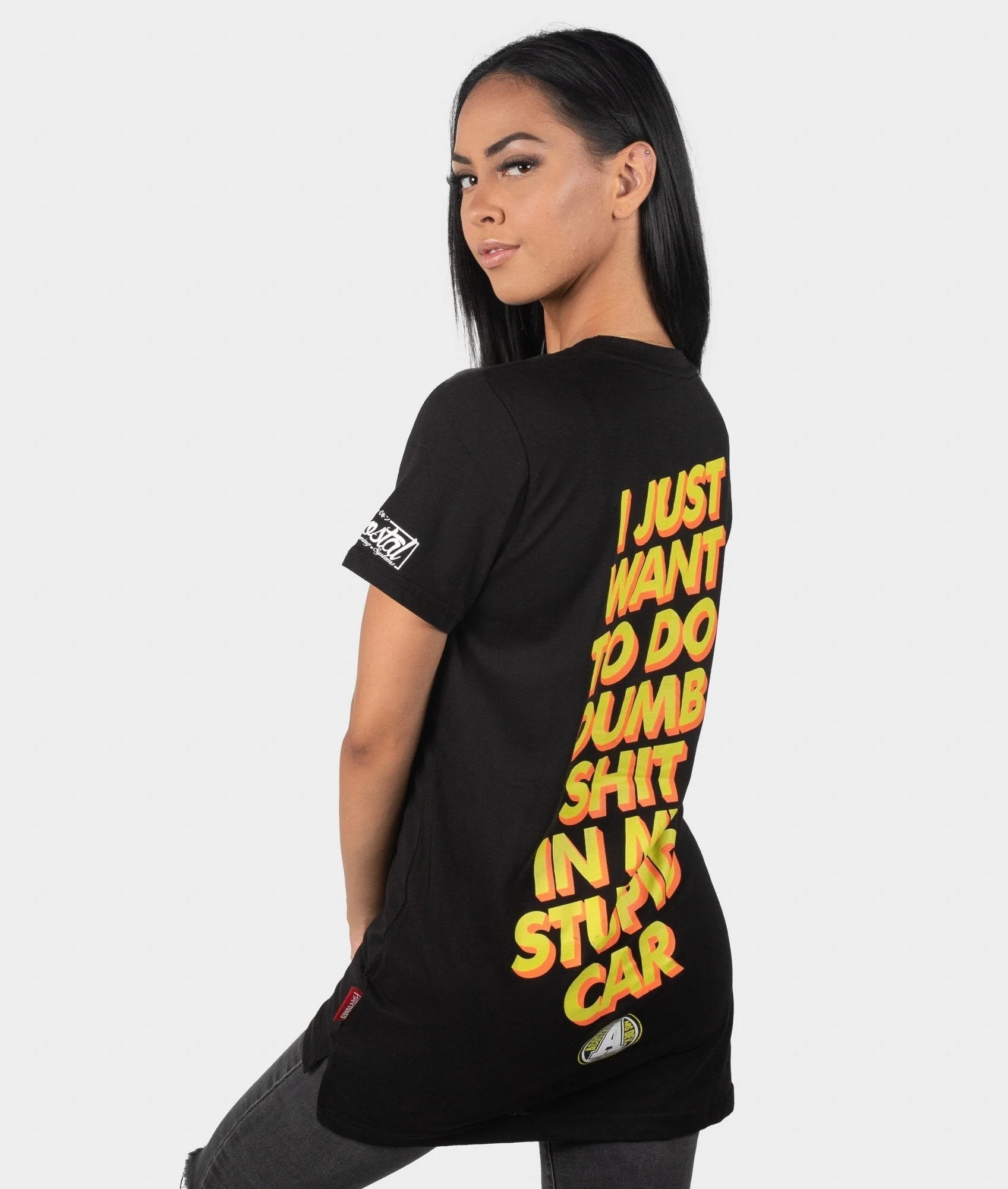 Womens Stupid Car Tee - Image 7