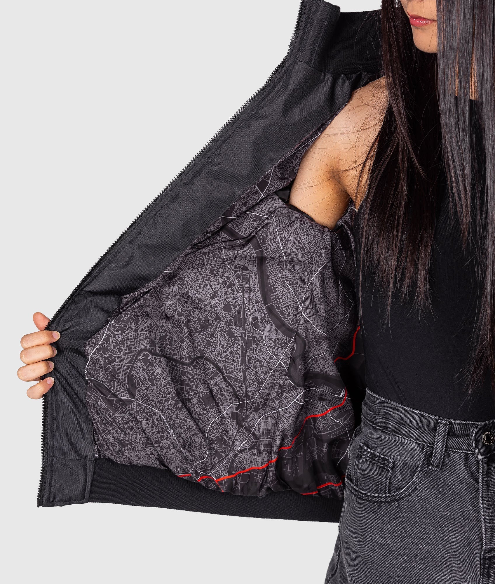 Womens Underground C1 Loop Puffer Jacket - Image 7