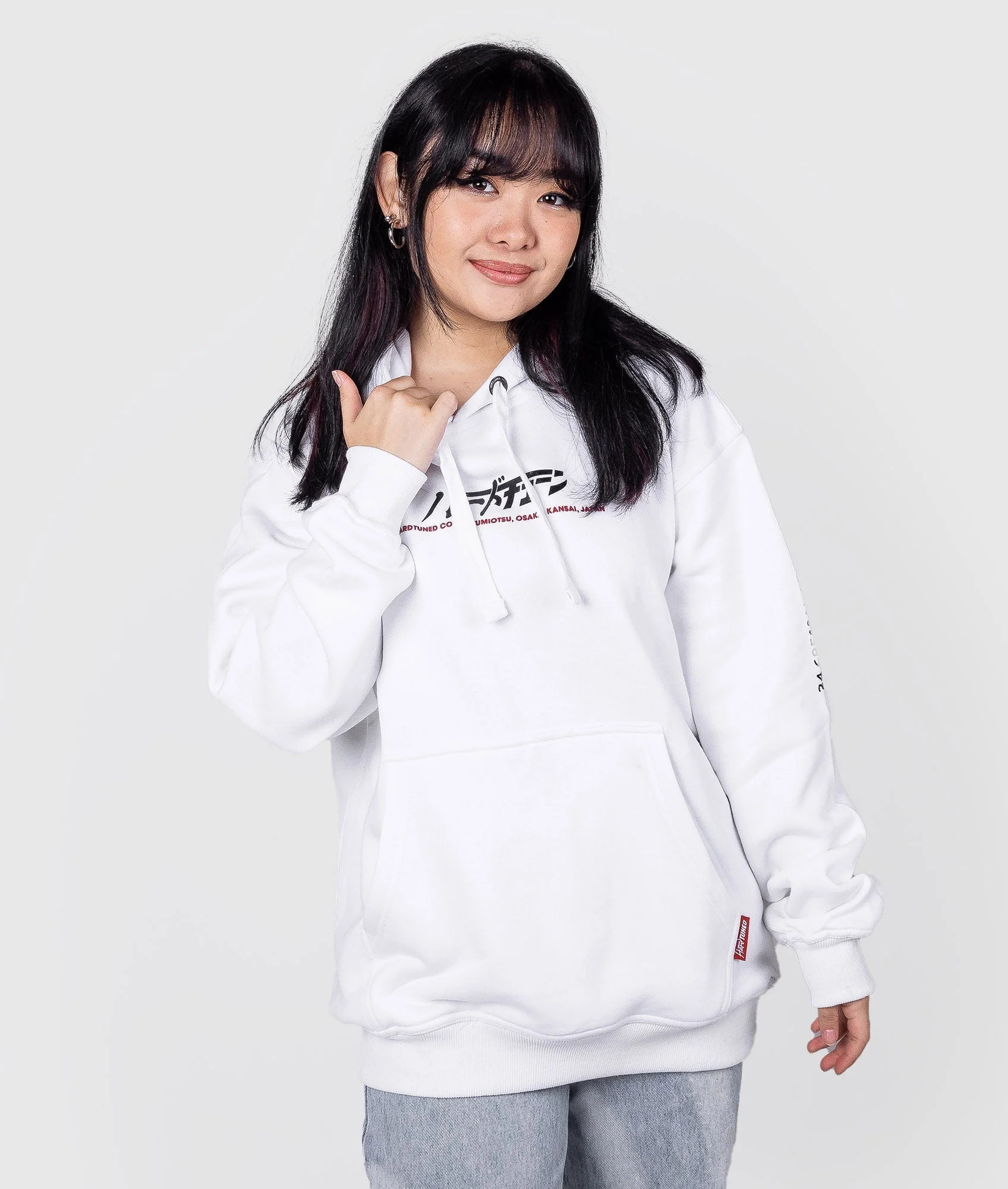 Women's Katakana Hoodie - White - Image 4